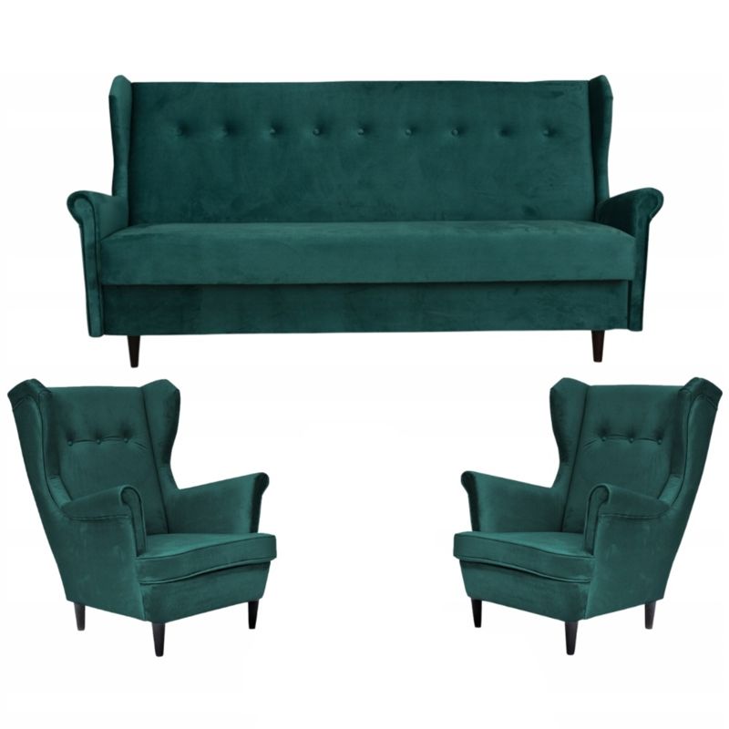 Komplet wypoczynkowy do salonu Family Meble ARI zielony 1szt