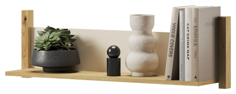 Nowoczesna młodzieżowa półka ścienna LENNY 90 cm