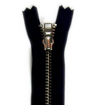 zamek metalowy srebrny kol.580 / czarny