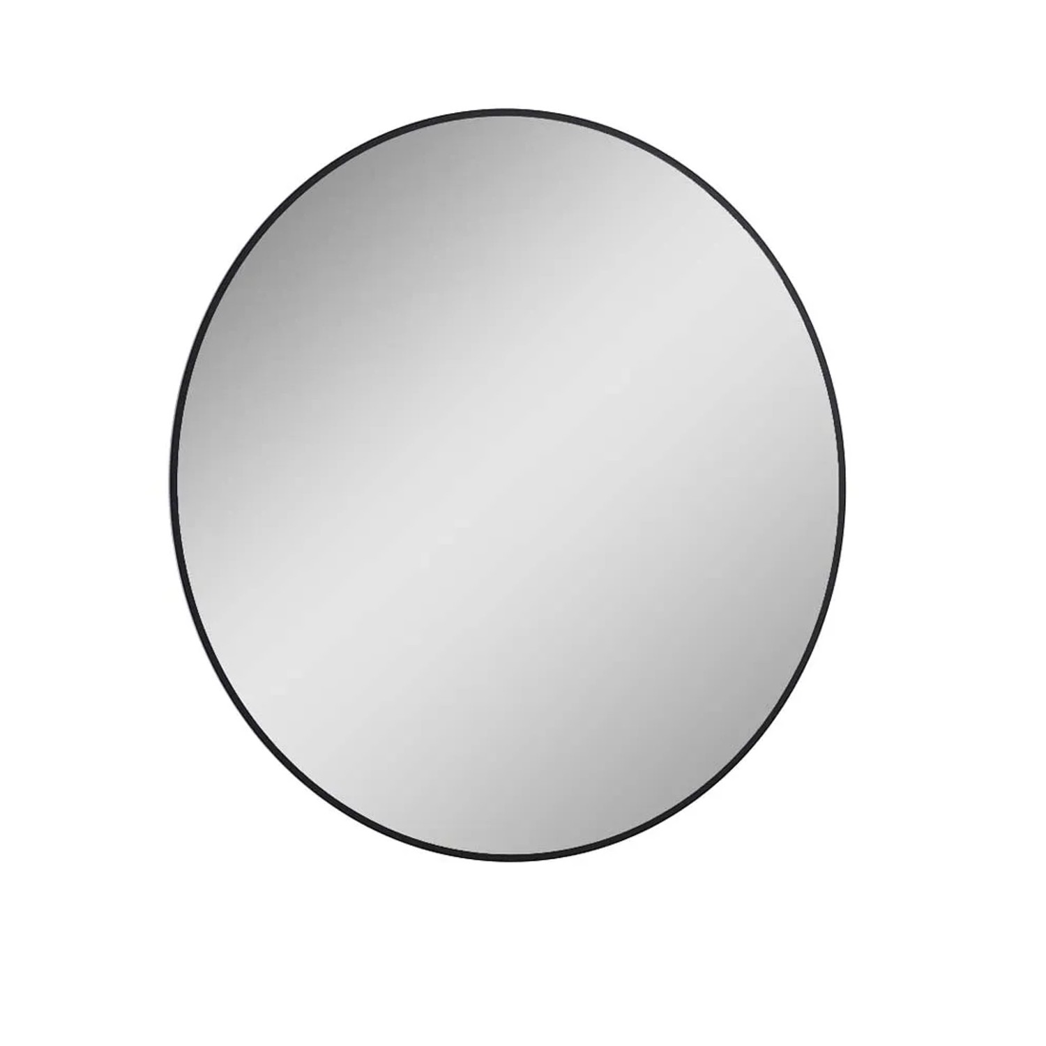 Lustro z oświetleniem LED Sharon czarne - 80 x 80 x 3 cm