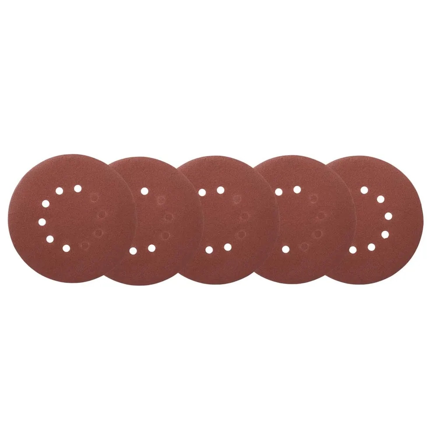 Dedra Tarczki ścierne z otworami 225 mm, P80, 5szt.