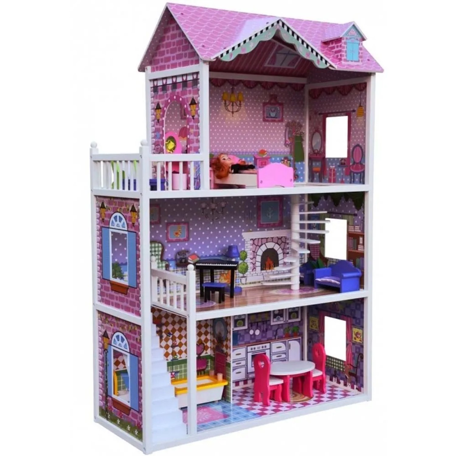 Domek dla lalek Julia 124 x 84 x 34 cm