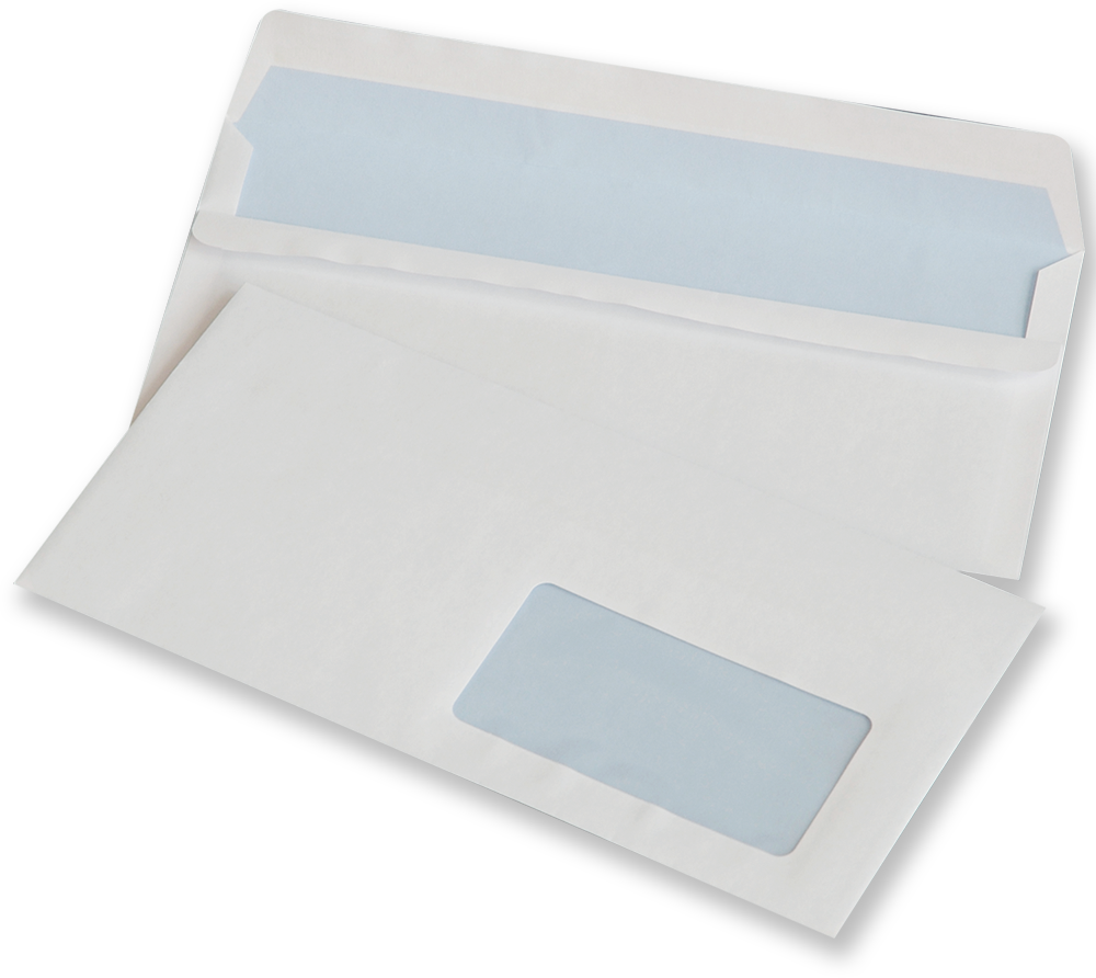 20x koperta standardowa Rayan, DL, samoklejąca SK, okno prawe, 50 sztuk, biały