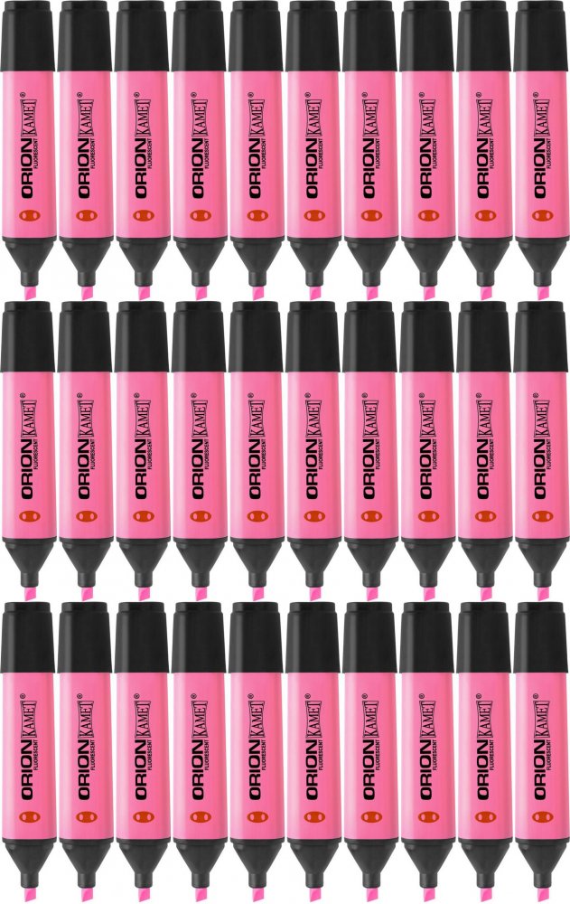 48x Zakreślacz Kamet, Orion, ścięta, różowy