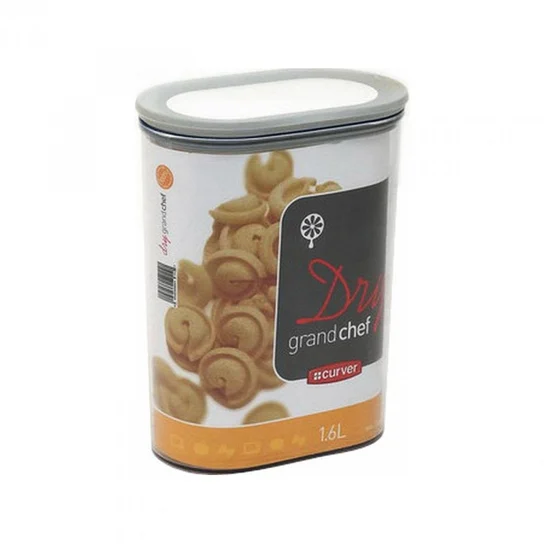 Pojemnik do przechowywania artykułów sypkich Curver Grand Chef Cube, 1.6l, transparentny