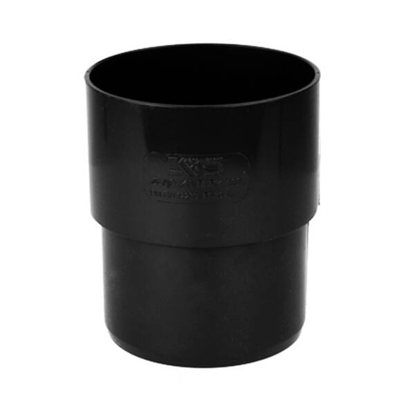 Złączka rury spustowej PVC 100 czarna Kaczmarek