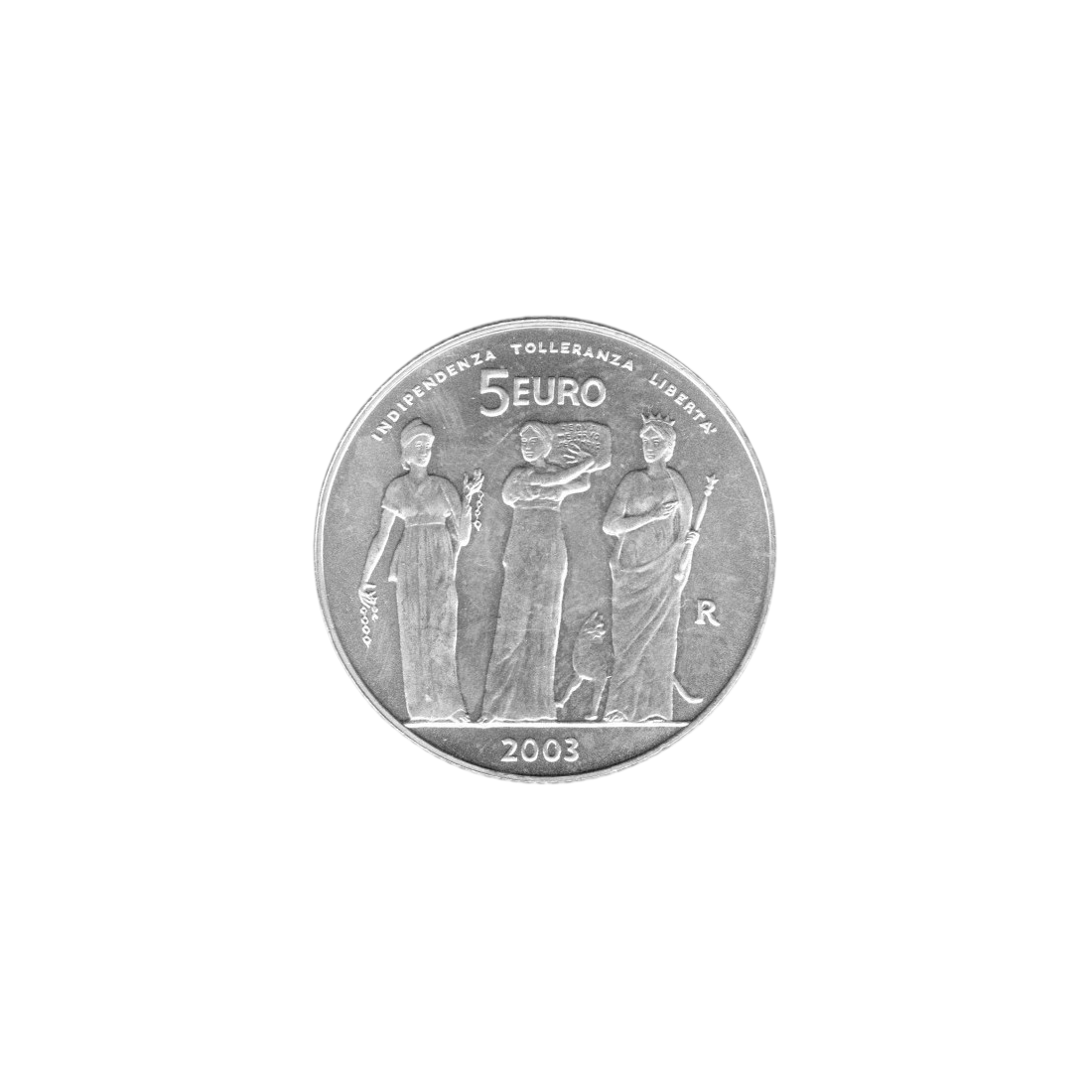 Srebrna moneta Niepodległość, Tolerancja, Wolność 2003 - wysyłka 24 h! - Mennica Skarbowa