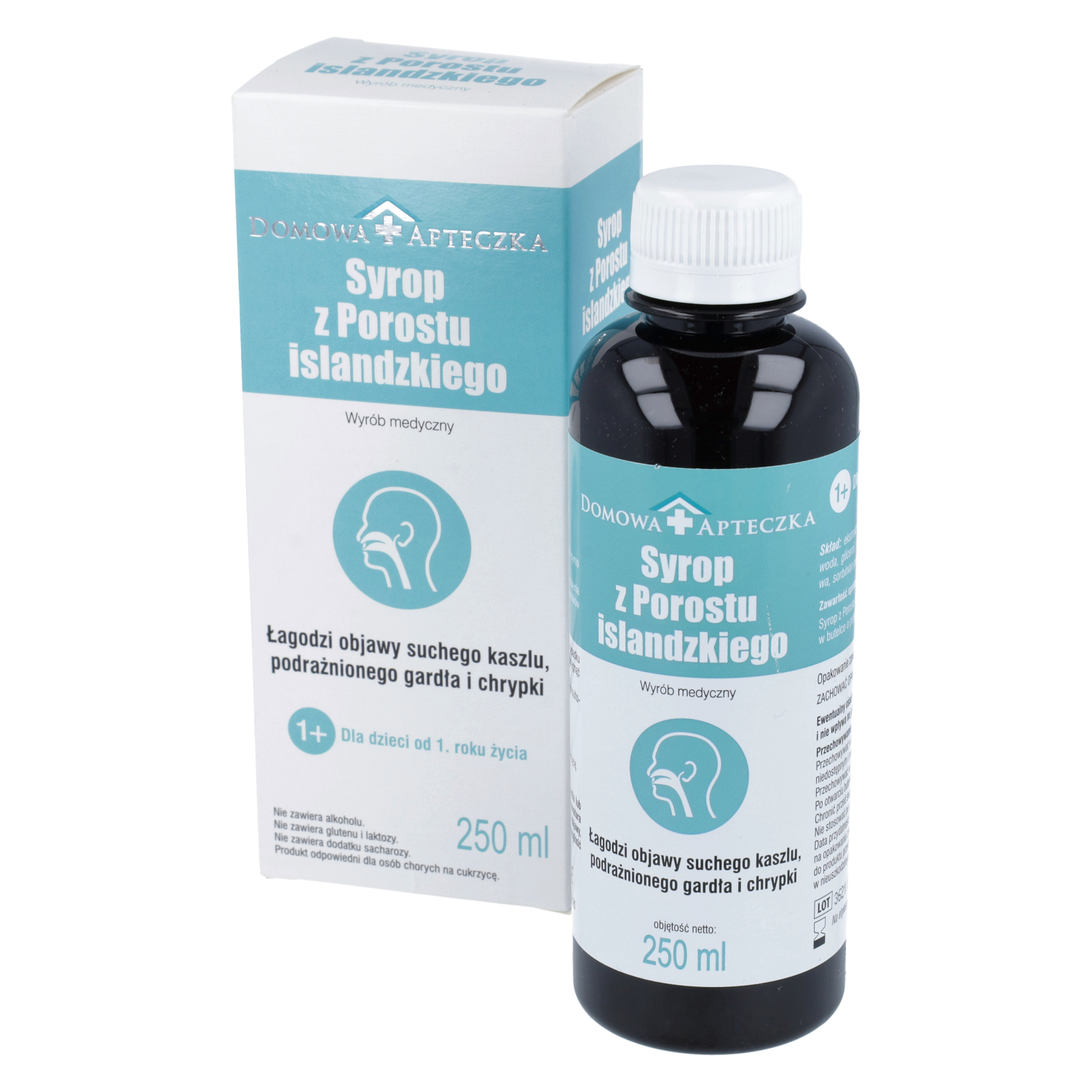 Domowa apteczka - syrop z porostu islandzkiego, 250 ml