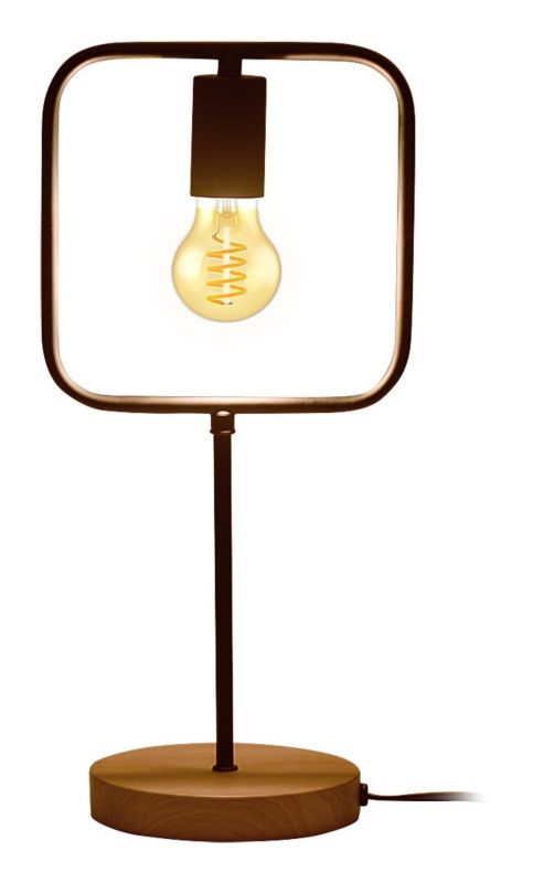 Lampka stołowa Rabalux Rufin czarny buk 1 x E27 x 40W IP20 wym: 43 x 20 x 20 cm metal - 1 szt.