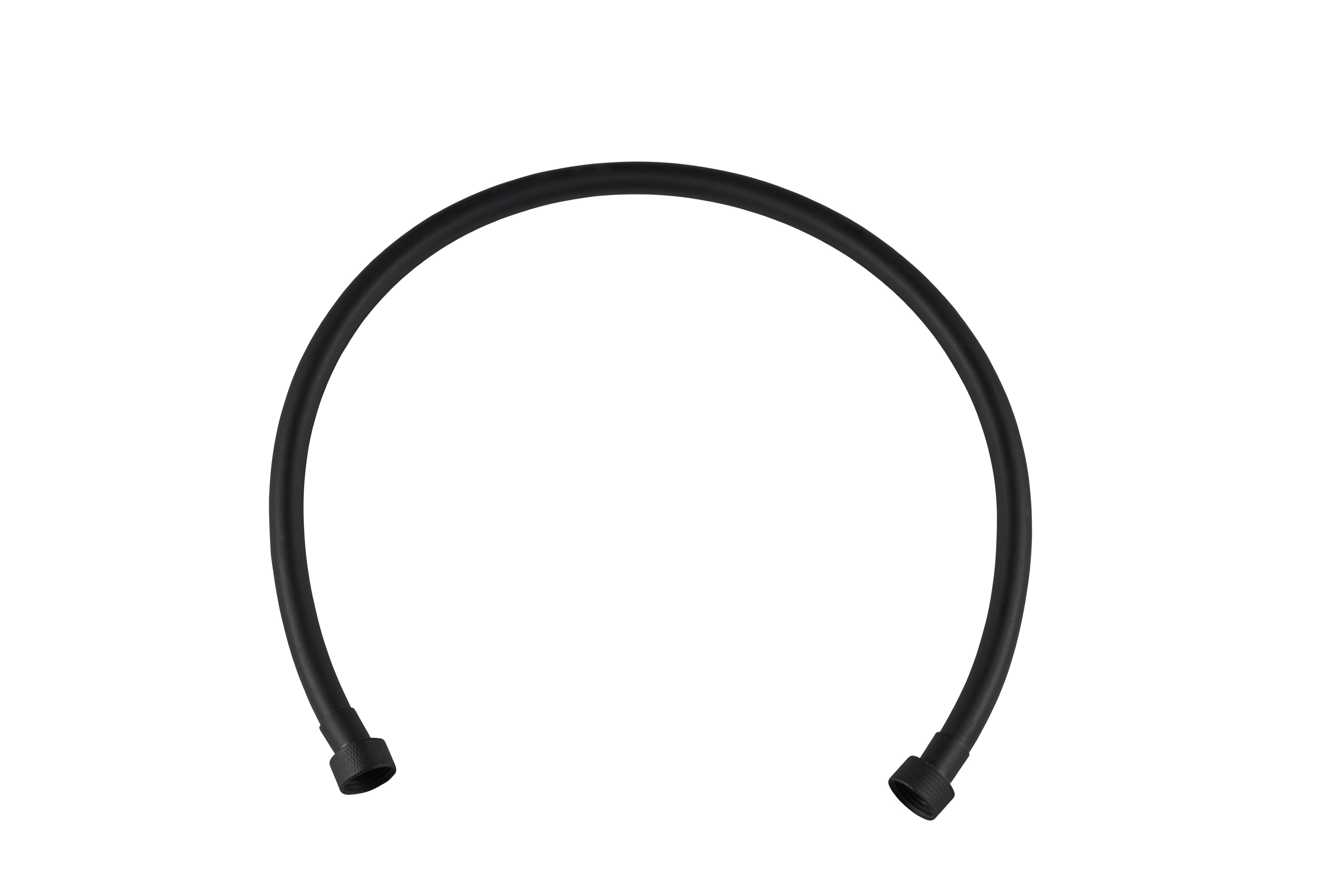 Invena wąż do podłączenia zestawu prysznicowego czarny AW-44-080