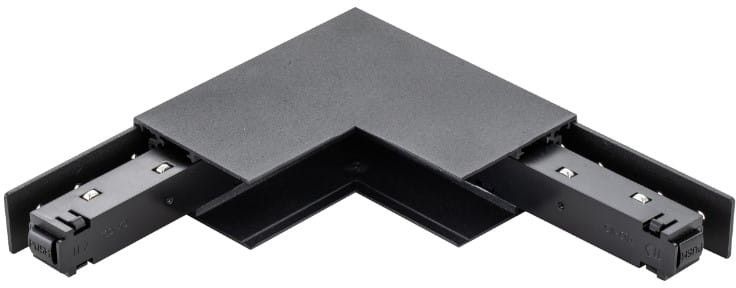 DPM M-Line Łącznik kątowy do szyny magnetycznej pionowy natynkowy czarny MTL-S-VL-B