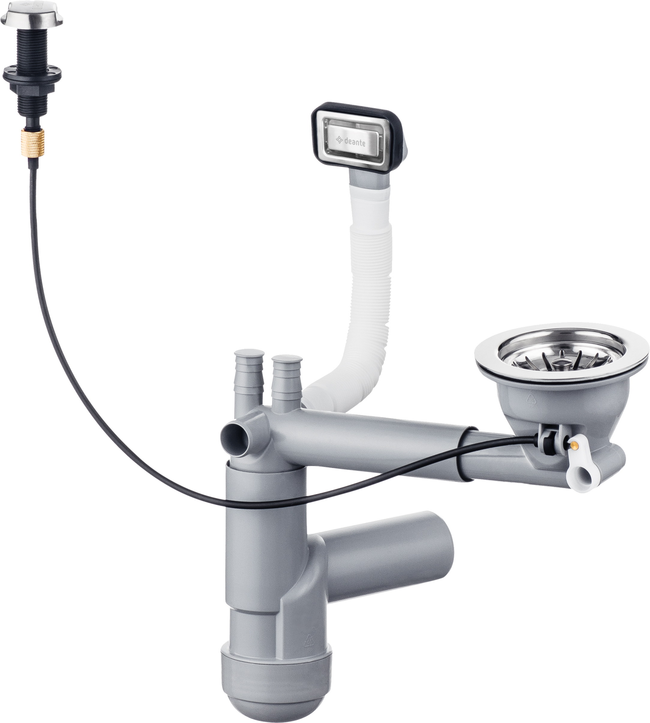 Deante osprzęt do zlewozmywaków granitowych uniwersalny ZXY9911