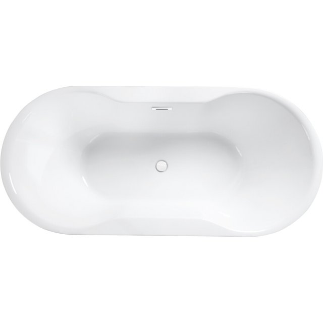 BESCO Wanna wolnostojąca NAVIA 160x80 cm maskownica syfonu z przelewe