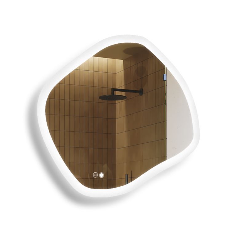 Lustro łazienkowe Artforma LED 104x94cm owalne LED Dual włącznik mata grzewcza ROM222 1szt.