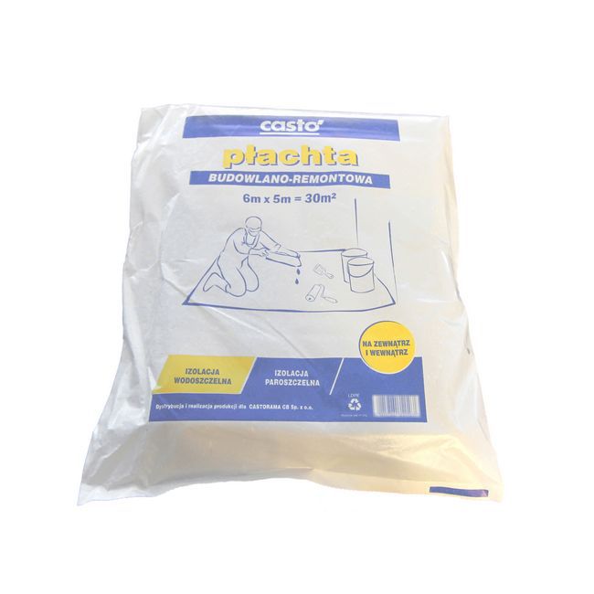 Płachta budowlano-remontowa Diall 6 x 5 m