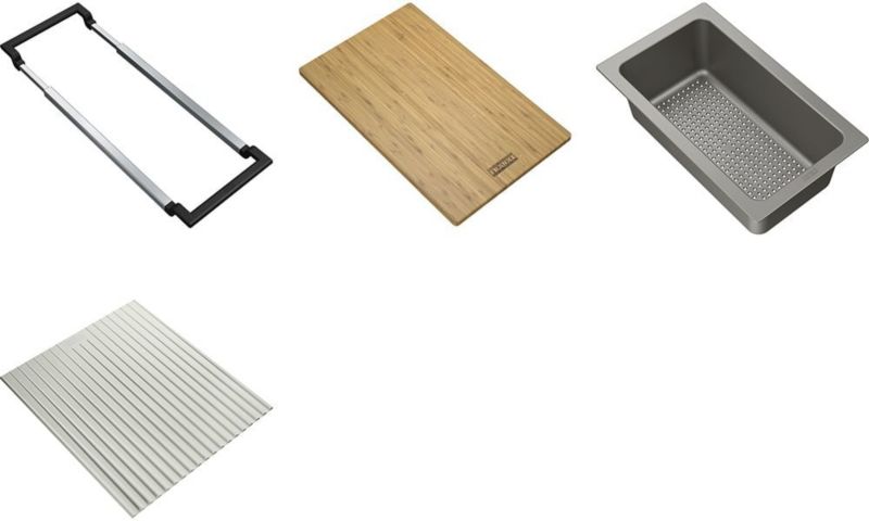Zestaw akcesoriów do zlewozmywaka Franke All-in z deską bambusową i matą silikonową 1 szt.