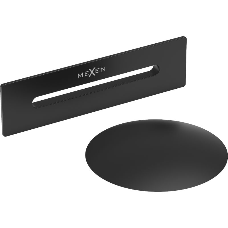 Korek z przelewem do wanny Mexen Uni czarny 1 szt.