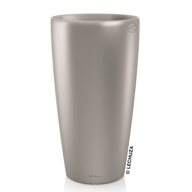 Doniczka Lechuza Do Domu Na Taras RONDO 40/75 srebrny metalik 1 szt