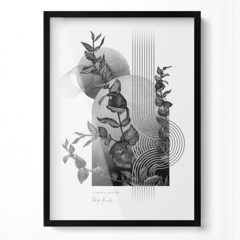 Funkcjonalna Ramka Do Aranżacji Wnętrz Wallfluent 50x70 cm Czarna 1 szt.