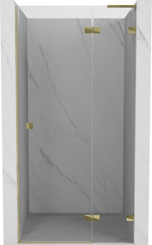 Drzwi prysznicowe uchylne Mexen Lunar L złote 90x200 cm 1 szt.