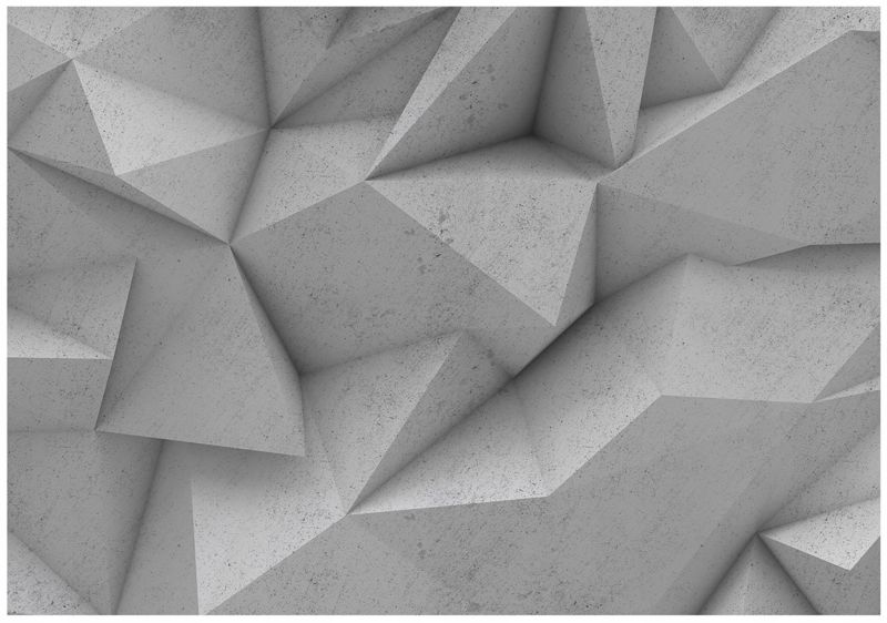 Fototapeta WALLARENA Do Sypialni Salonu Na Flizelinie 3D Beton Abstrakcja Szary 254x184 cm 16373V4 1 szt.