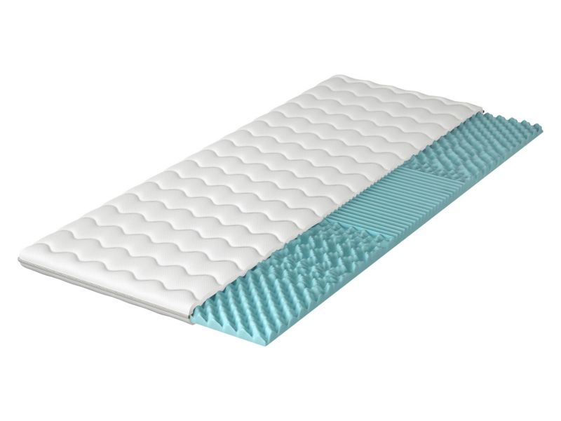 Dwustronny topper - materac MIRJAN 24 Profil 5 cm biały 90x200 cm 1 szt.