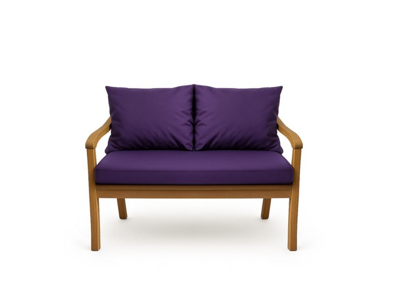 Poduszka ogrodowa na ławkę 3-os, Setgarden, 110x60x50cm, fioletowa dwustronne Poduszki na ławkę zdejmowany pokrowiec,Mix 1szt