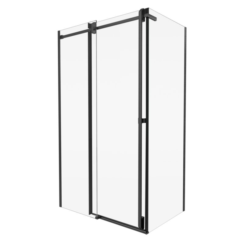 Kabina prysznicowa Durasan Titanium Slide Gun metal 120x80x200 prostokątna, 8 mm, easy clean 1 szt.