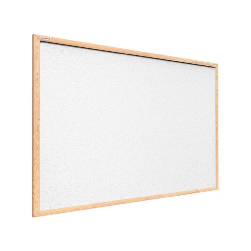 Tablica korkowa kolor biały ALLboards 90x60 cm rama drewniana naturalna 1 szt.