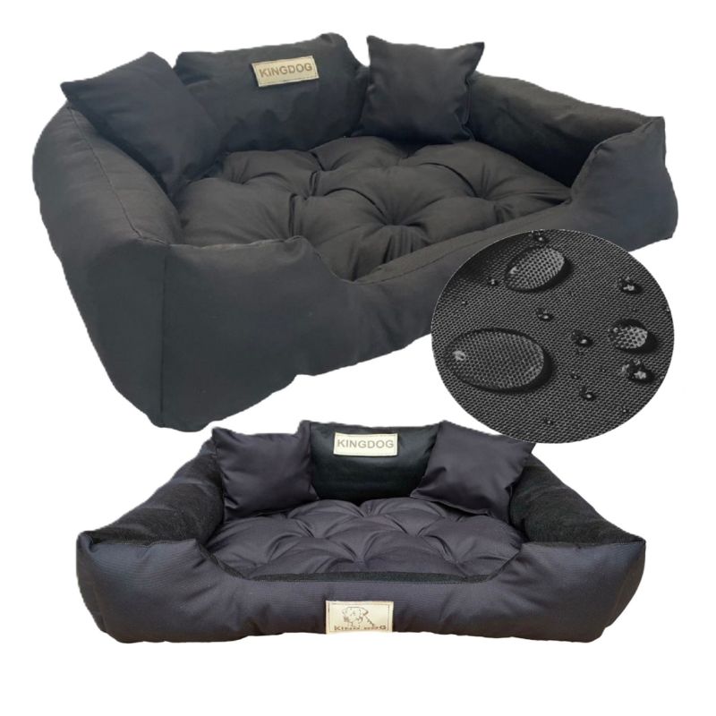 Legowisko dla psa kojec Aio Factory KINGDOG personalizowane wodoodporne czarne 55x45 cm 1szt