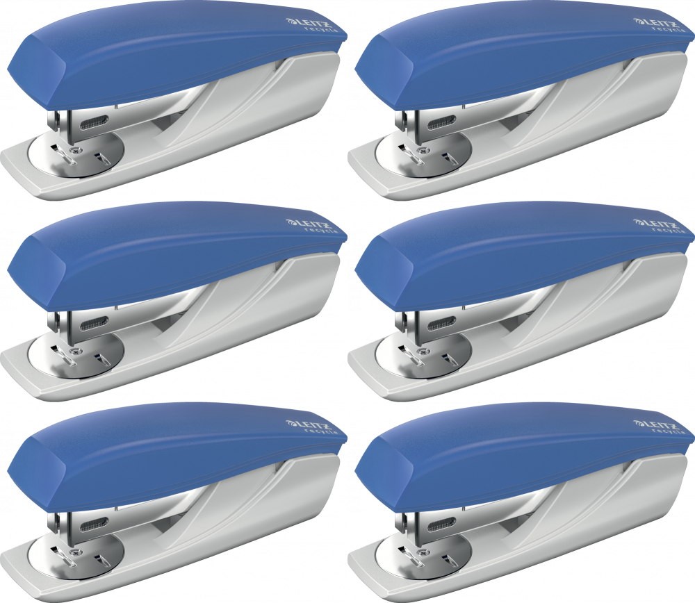 6x Zszywacz Leitz NeXXt Recycle, do 25 kartek, niebieski