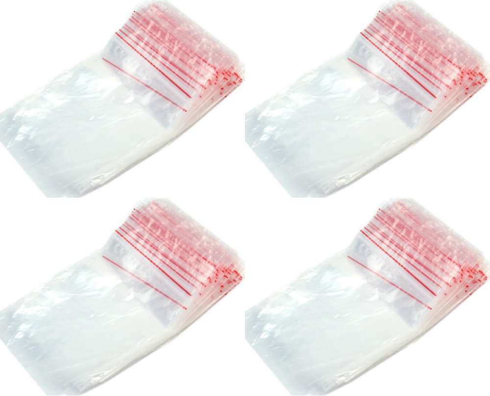 4x Woreczki strunowe Emerson, 200x400mm, 100 sztuk, bezbarwny