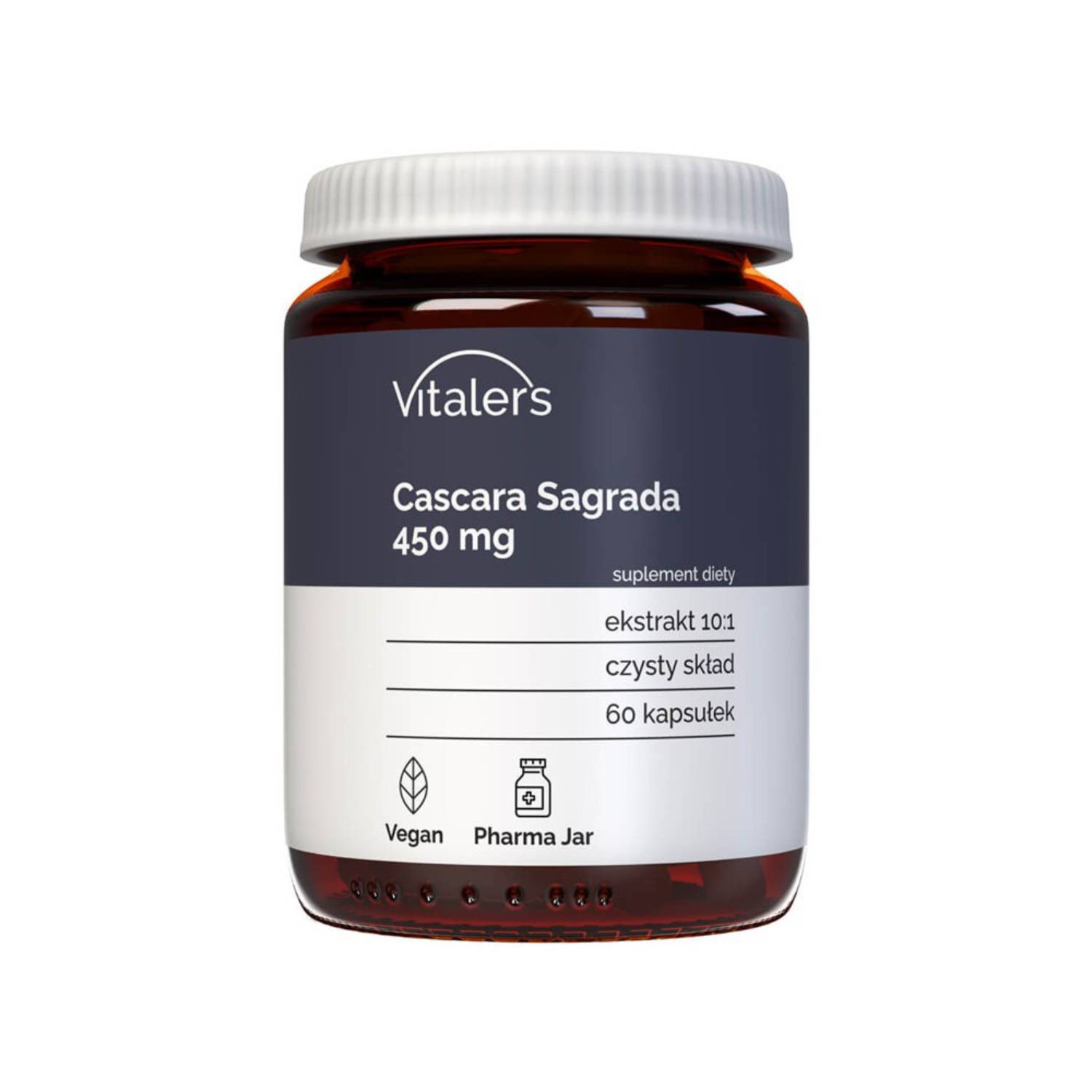Vitaler's cascara sagrada 450 mg, 60 kapsułek
