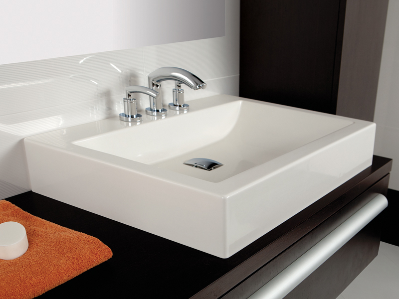 Sanplast Space Mineral umywalka prostokątna 60x47 cm Unbo-M/Space 640-290-1300-01-000