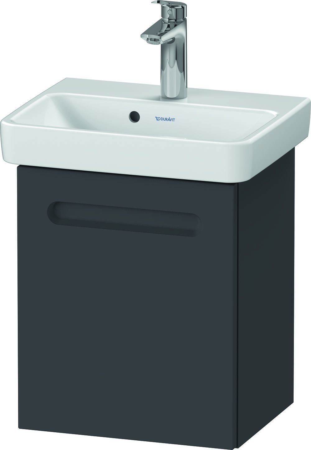 Zestaw Duravit No.1 umywalka z szafką 39 cm prawa grafit mat/biały (N14266R49490000, 07434500002) - Wysyłka w 24h