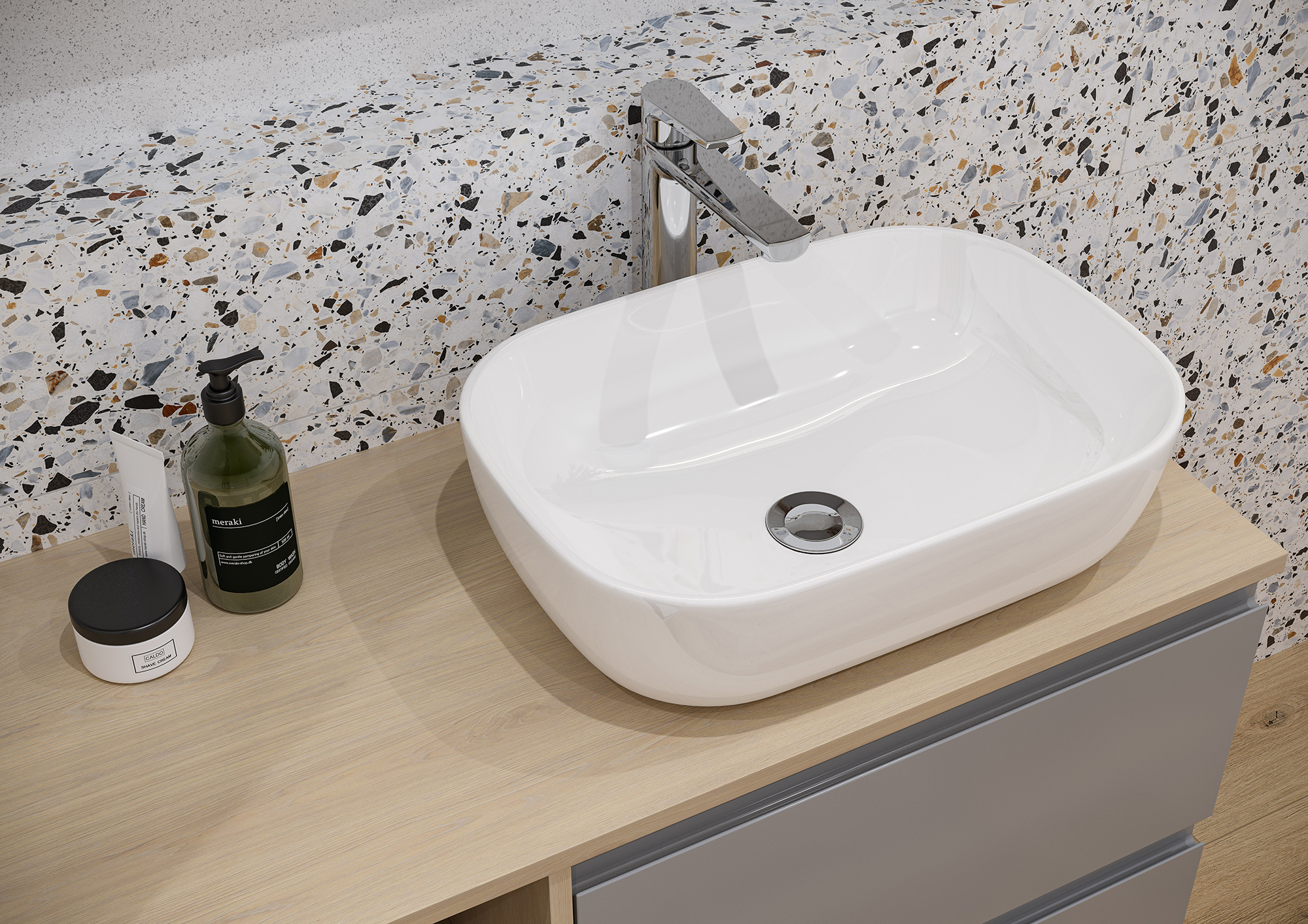 Cersanit Moduo blat 119,8x45 cm dąb S590-026 - Wysyłka w 24h