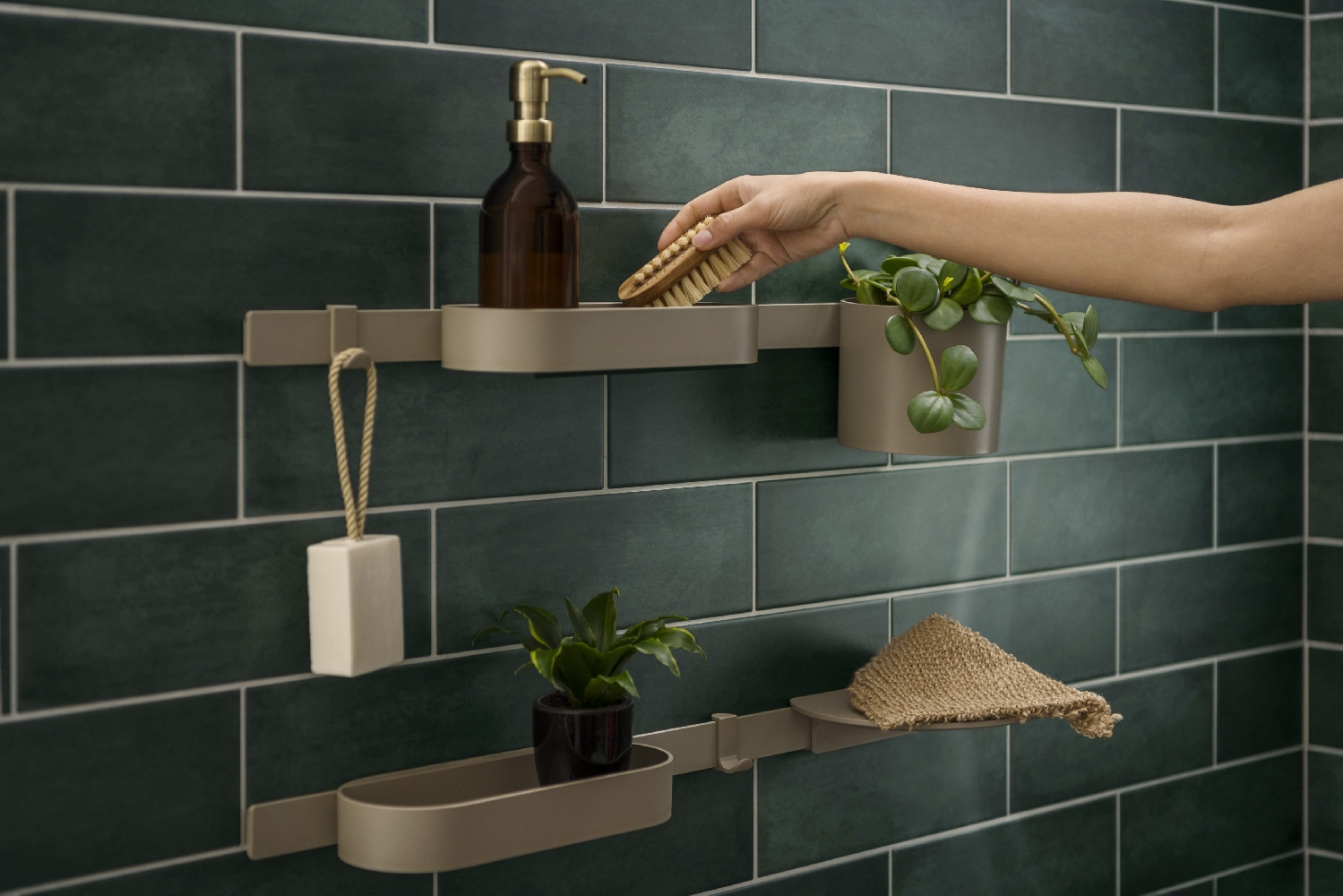 Hansgrohe WallStoris Planet Edition kubek na szczoteczki ścienny piaskowy 28916210 - Wysyłka w 24h