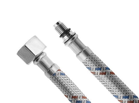 Aqualine wąż przyłączeniowy nierdzewny 40 cm chrom 44454 - Wysyłka w 24h