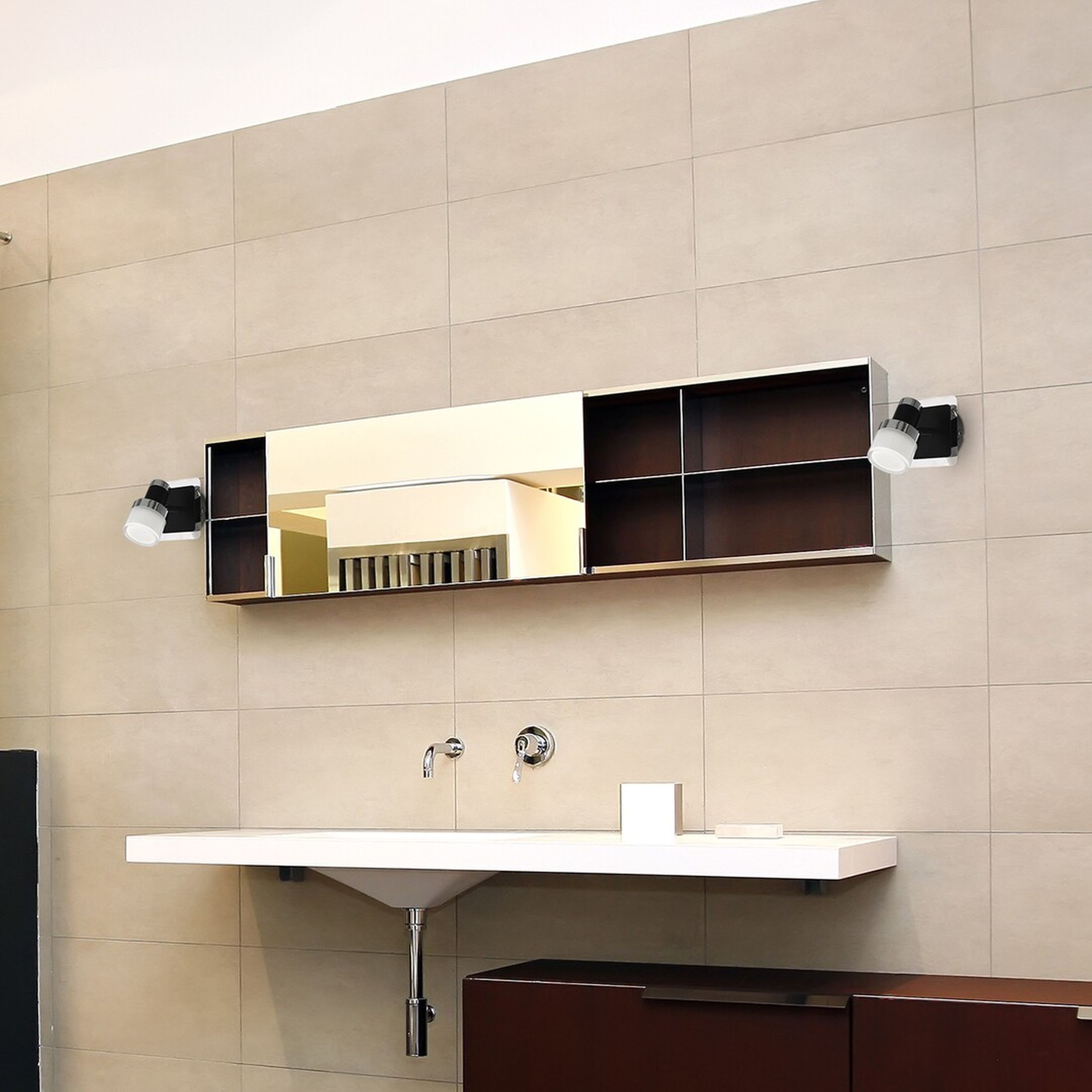 Rabalux Harold kinkiet 1x5W LED chrom/czarny/opal 5021 - Wysyłka w 24h