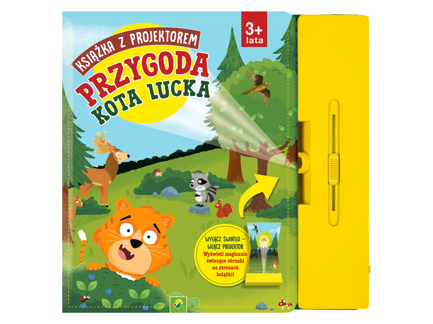 Książka z projektorem, 1 szt. Przygoda kota Lucka
