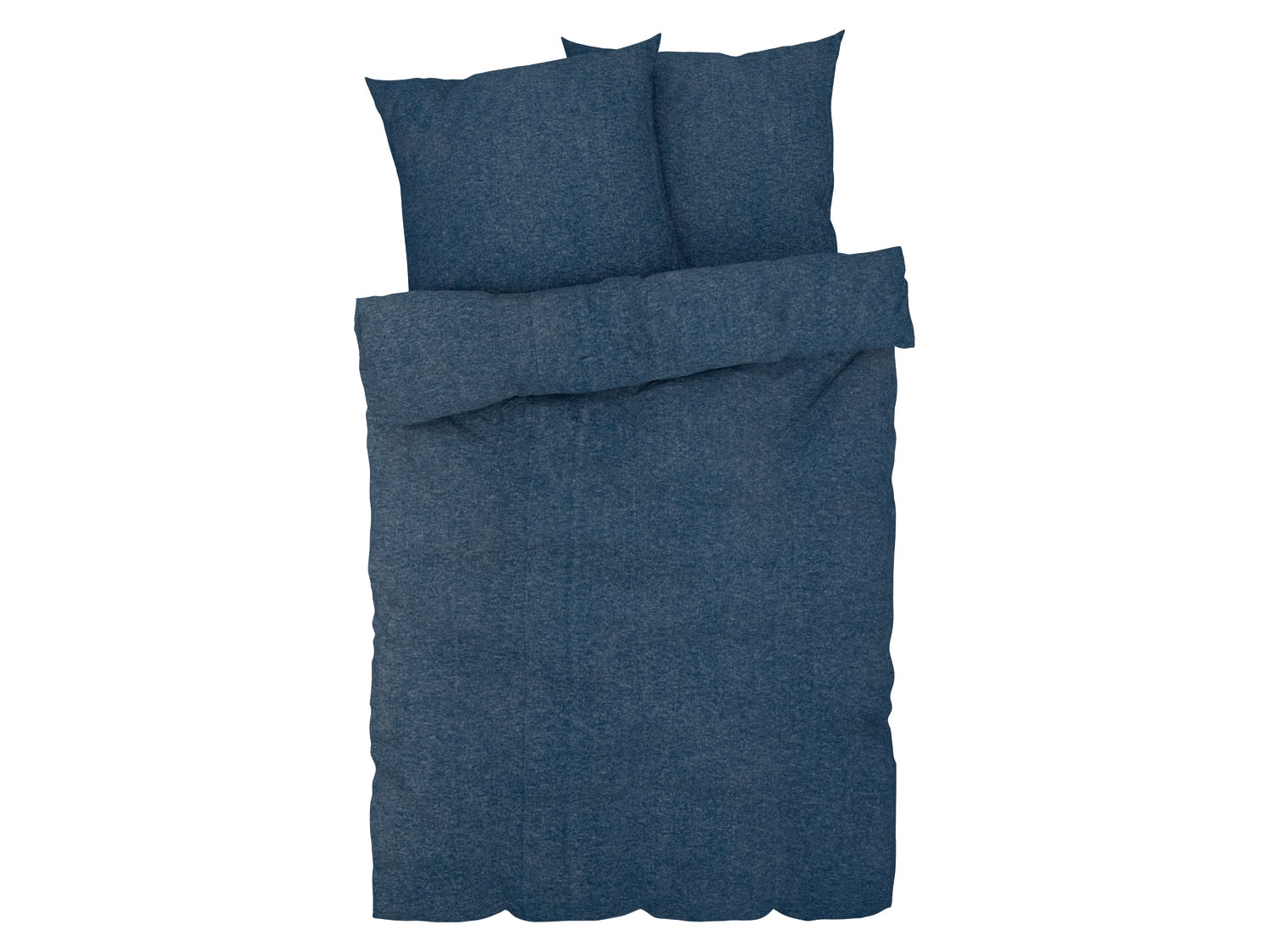 Livarno home Pościel z delikatną flanelą, 220 x 200 cm Ciemnoniebieski
