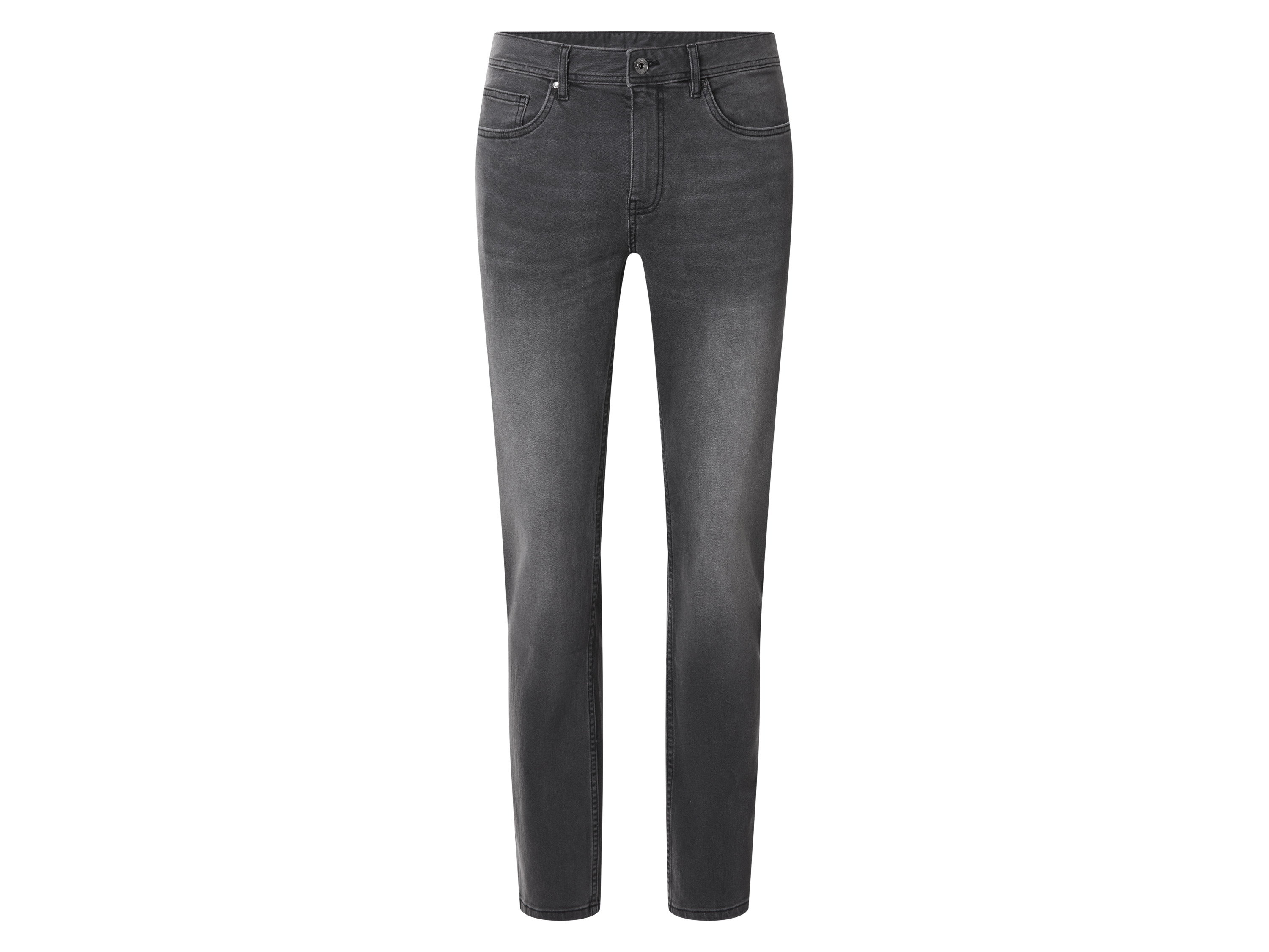 esmara Men Jeansy męskie slim fit z bawełną Szary, 46 30/32