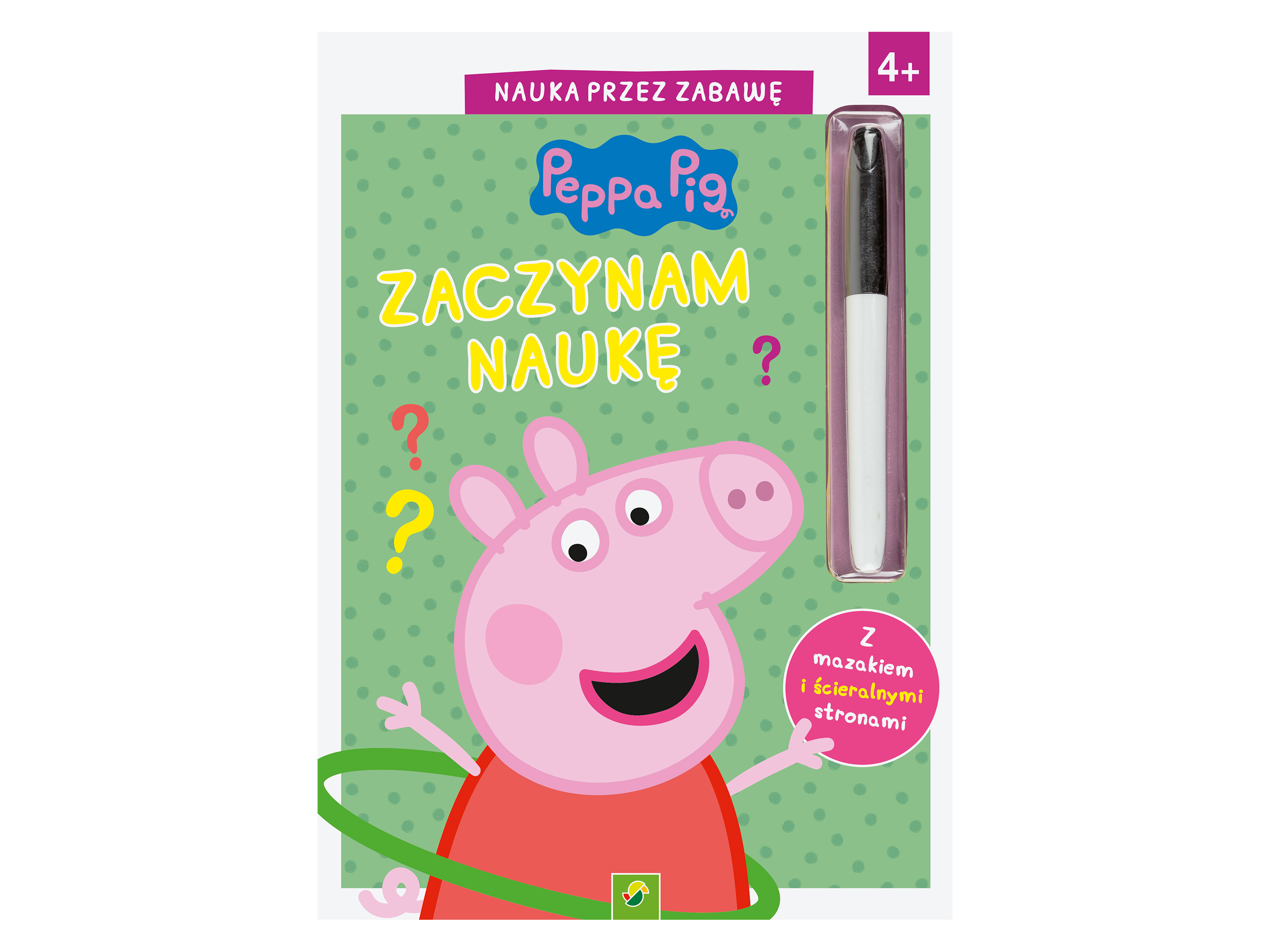Zeszyty zmywalne do nauki i zabawy, z pisakiem Świnka Peppa, Zaczynam naukę