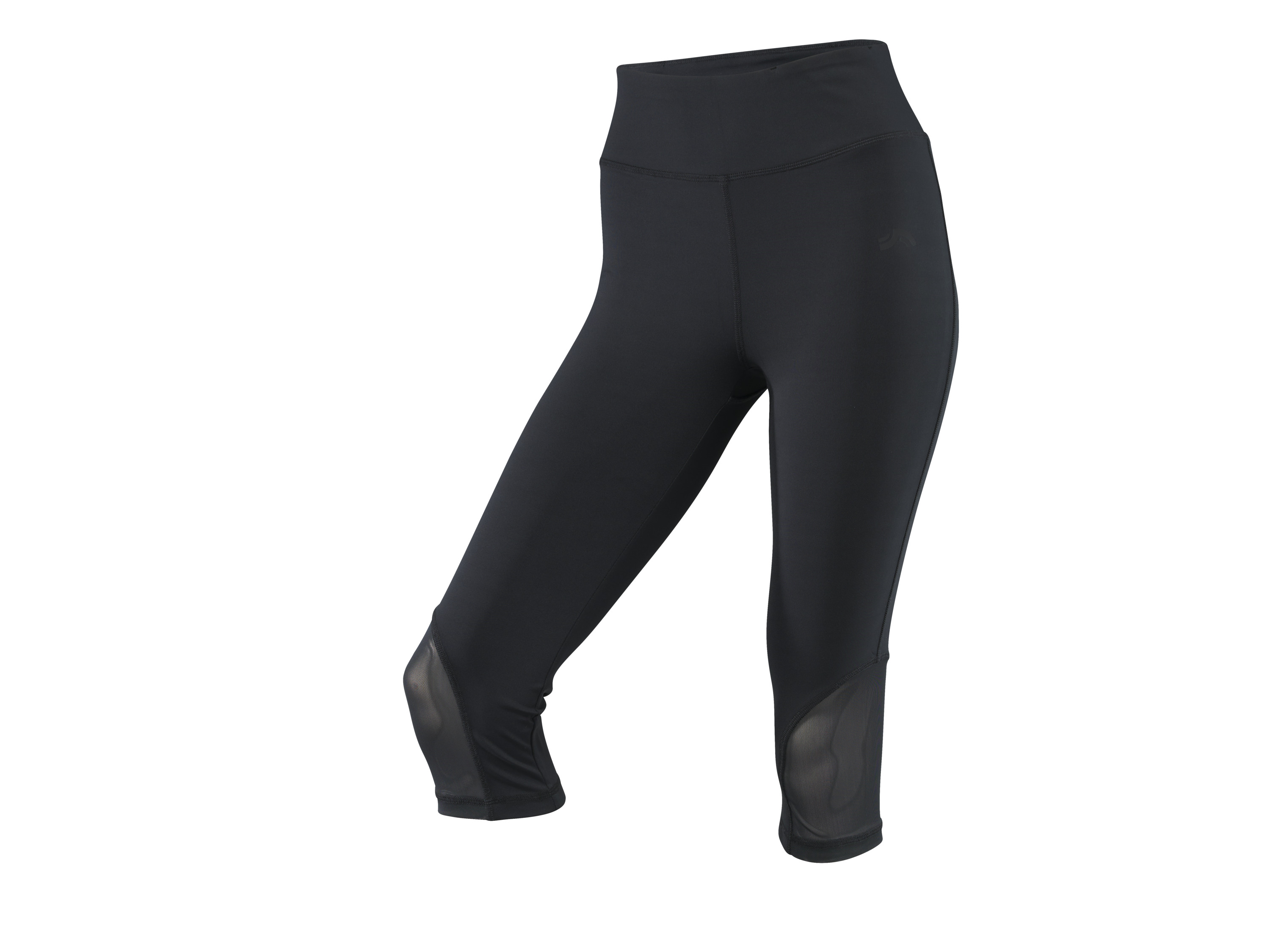 Crivit Legginsy sportowe damskie 3/4 Czarny, M40/42