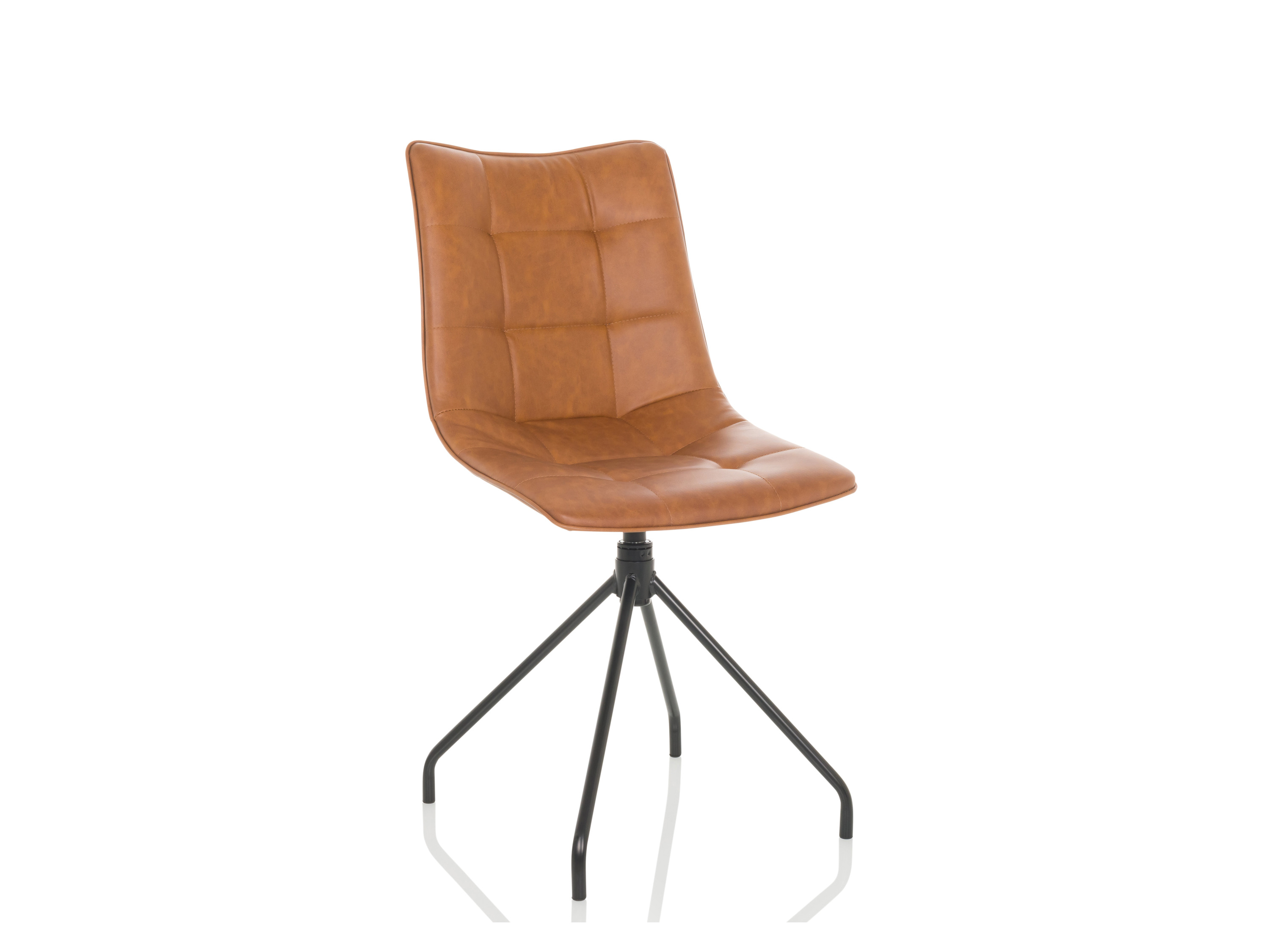 hjh Office Krzesło do jadalni Tarviso PU Brązowe