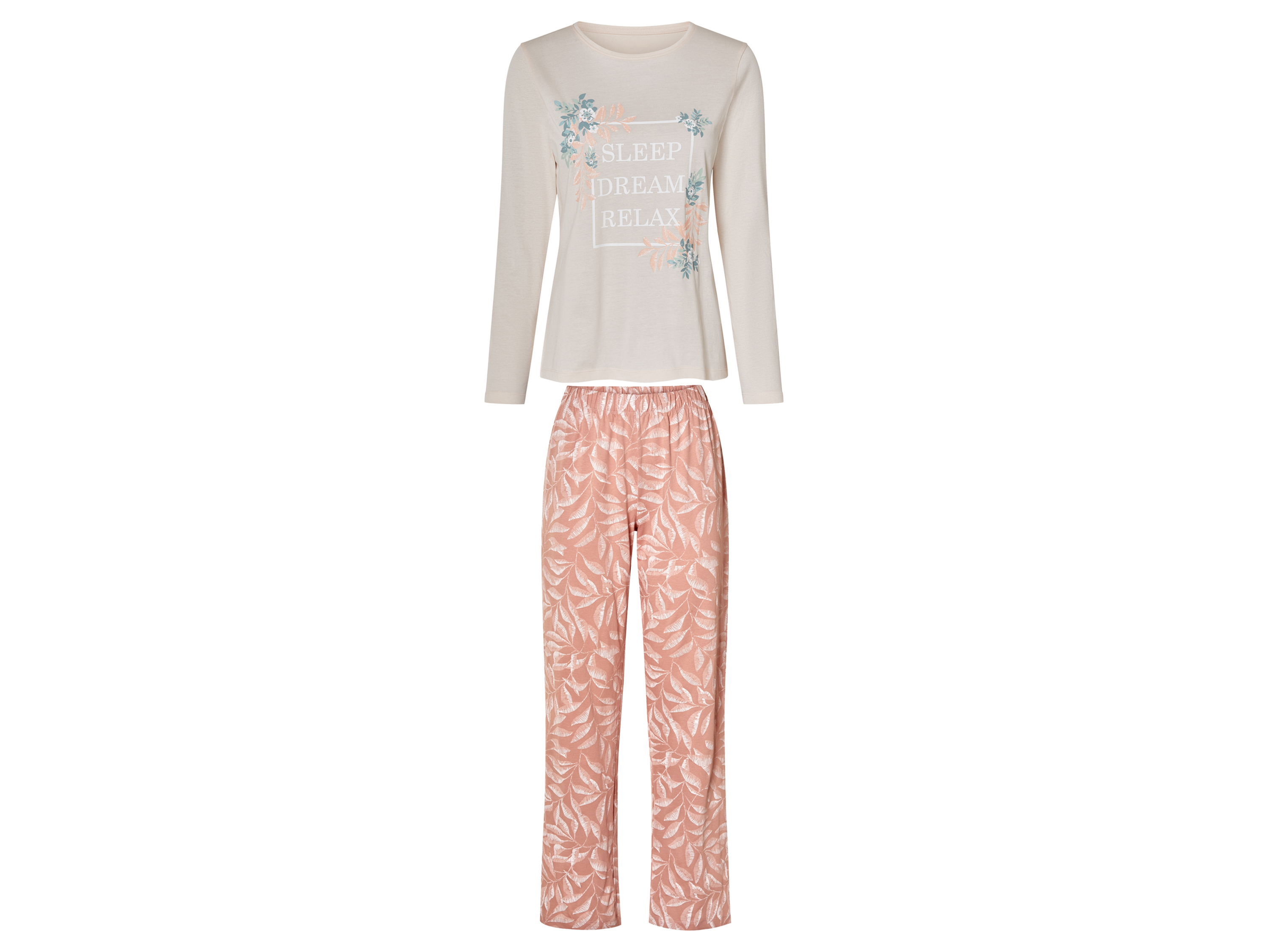 esmara Piżama damska z bawełny Różowy, L44/46