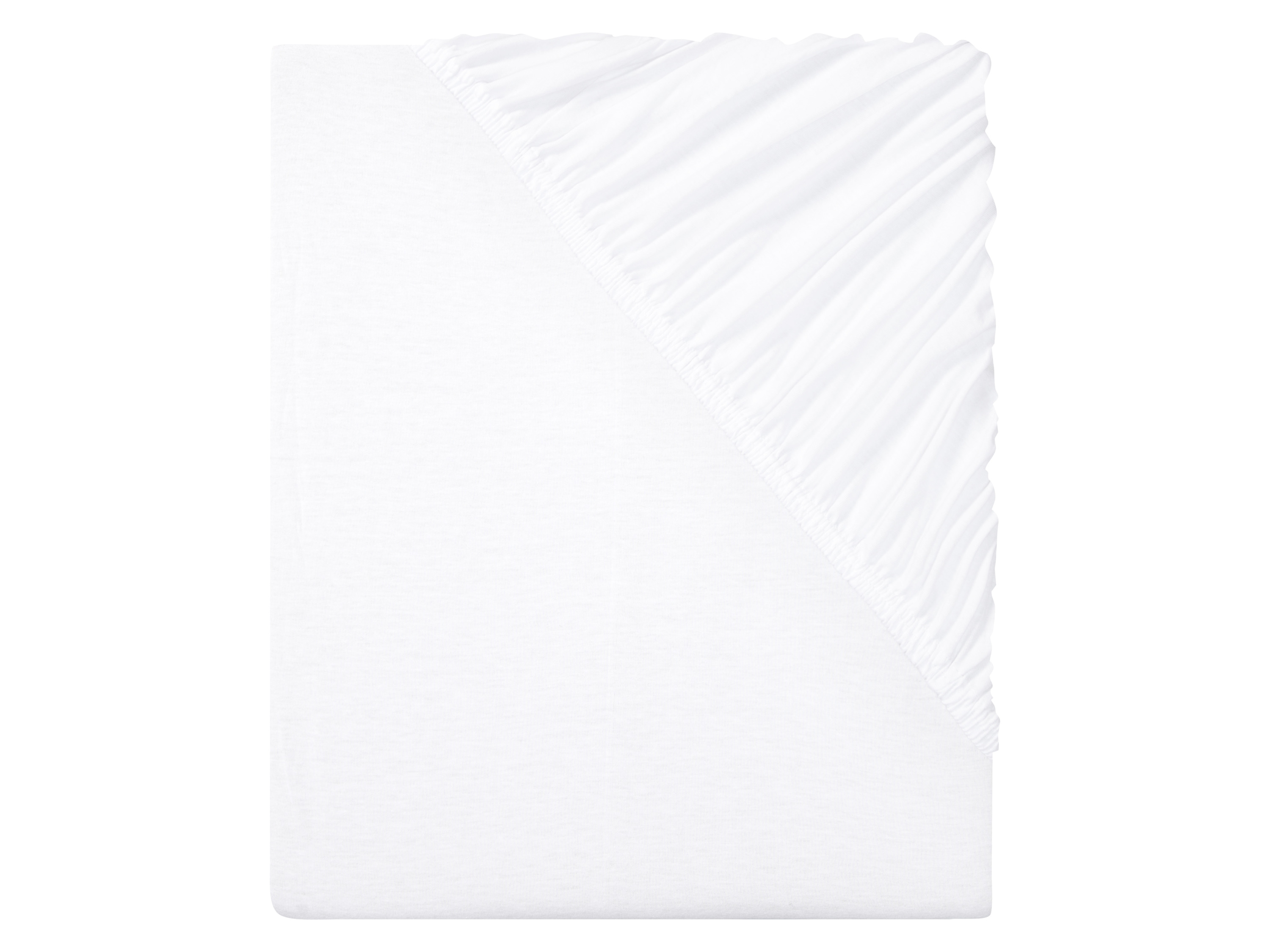 Livarno home Prześcieradło z dżerseju z gumką, 90-100 x 200 cm Biały
