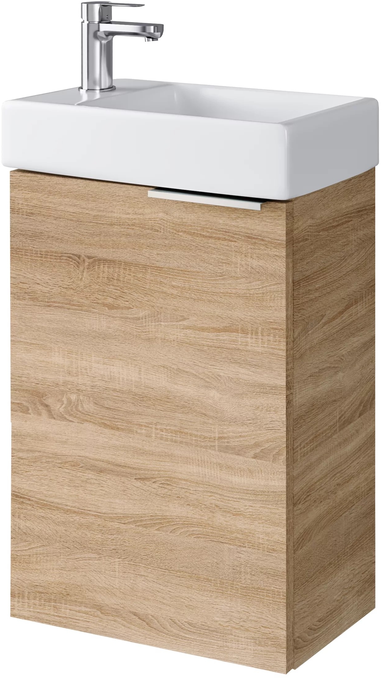 Darmowa Dostawa - Umywalka z szafką i uchwytami 40.5 cm dąb Uptrend Fika 003SU4004TR41355