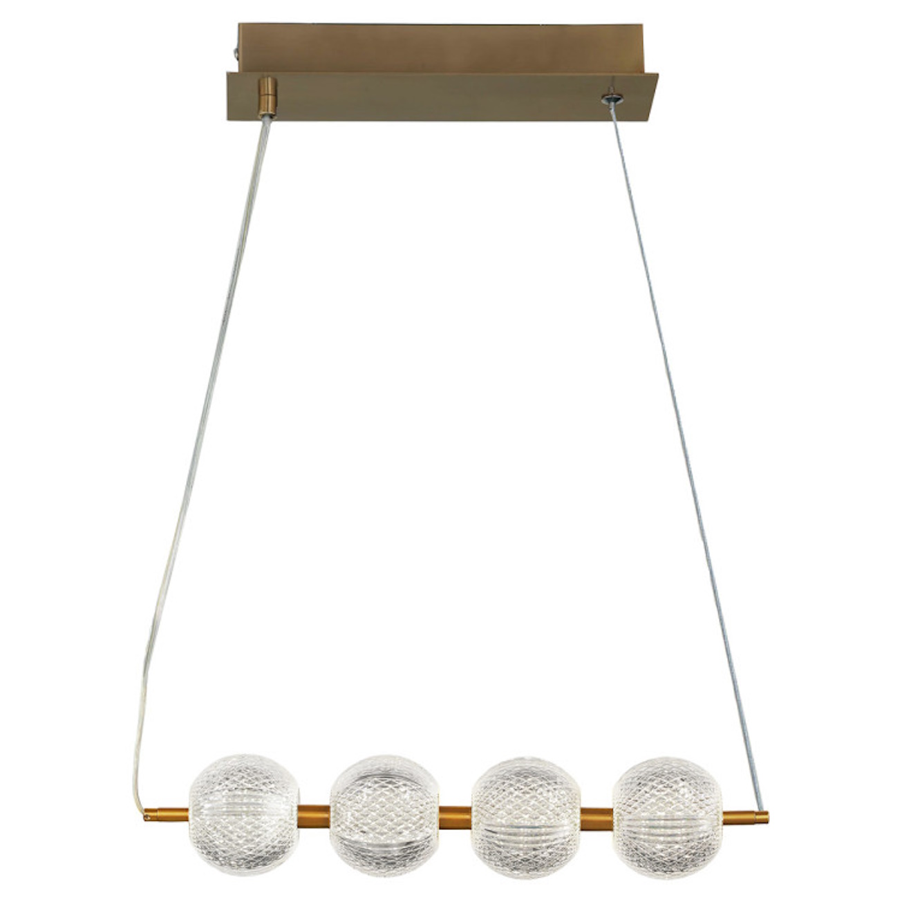 Darmowa Dostawa - Lampa wisząca 4x5 W złota Light Prestige Diamond LP22024LGD