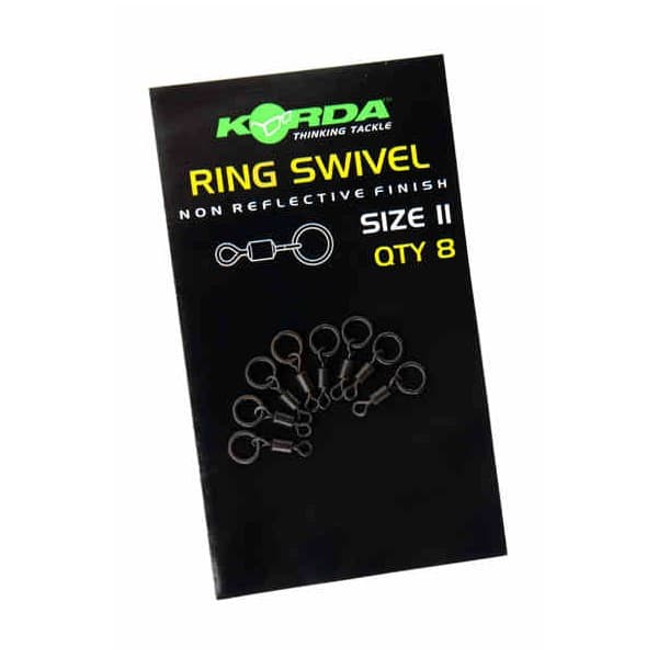 KORDA Krętliki karpiowe z kółkiem nr 8 Korda Ring Swivel 8 szt.